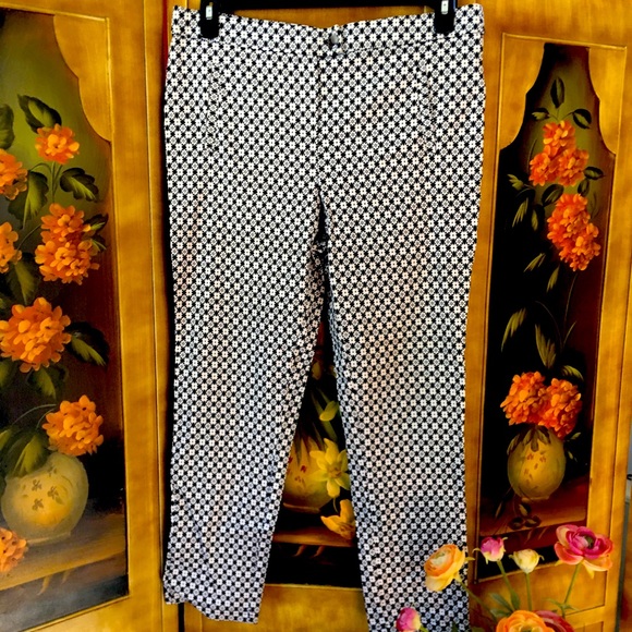 🌿JL | Jules & Leopold Floral Ankle Pants, size L - Picture 1 of 9